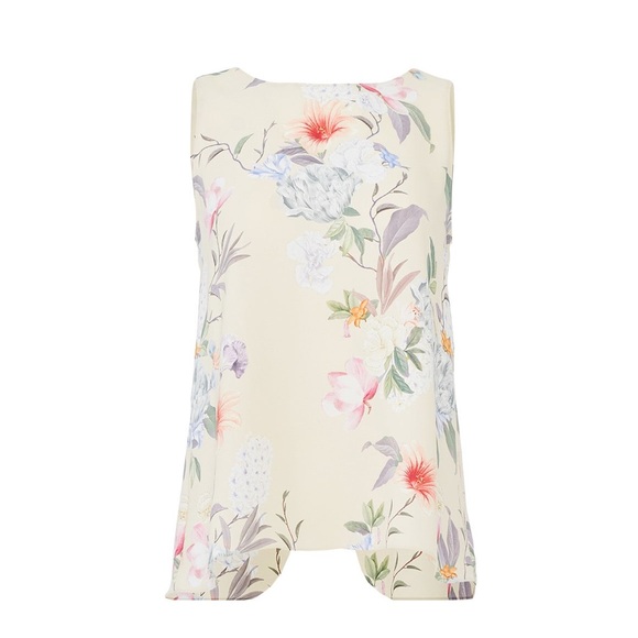 Amanda Uprichard Floral Utica high Neck Open Back Tank - XS - Picture 3 of 7